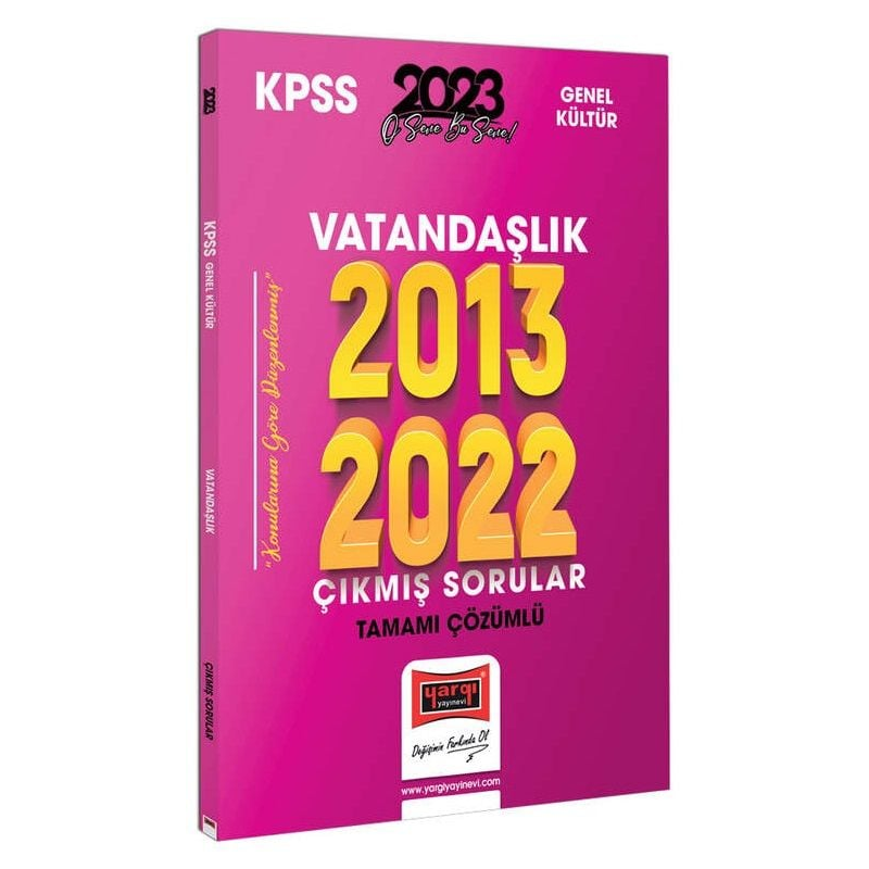 Vatandaşlık 2013-2022 Tamamı Çözümlü Çıkmış Sorular