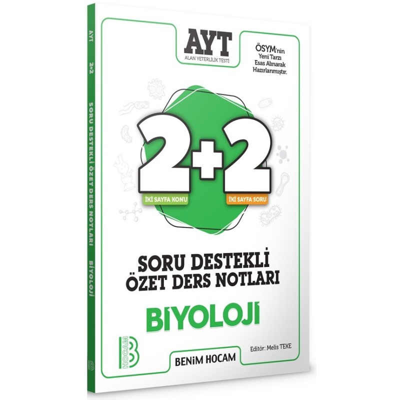 AYT Biyoloji 2+2 Soru Destekli Özet Ders Notları