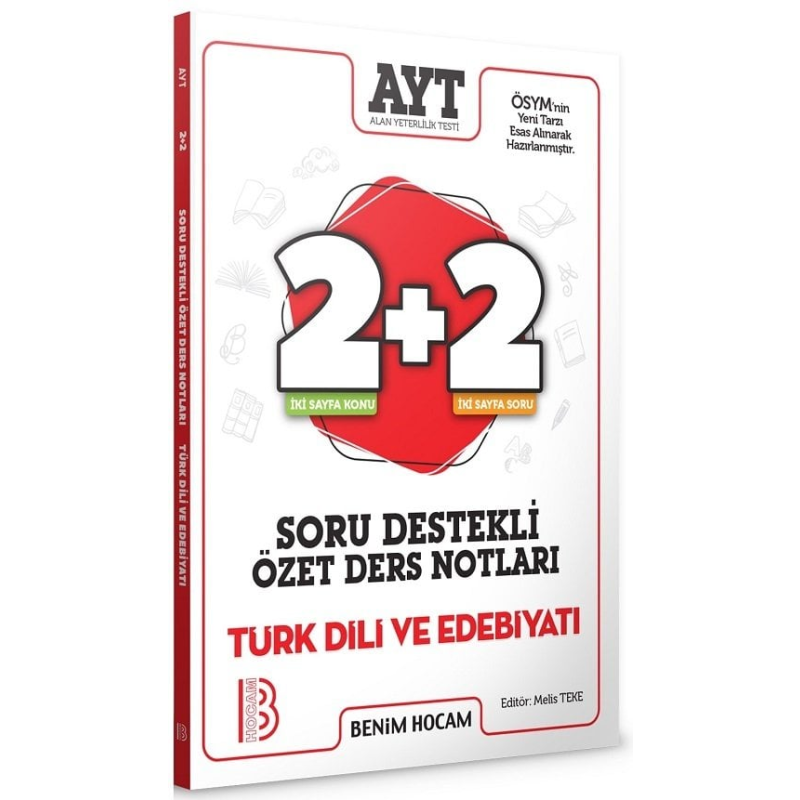 AYT Türk Dili ve Edebiyatı 2+2 Soru Destekli Özet Ders Notları
