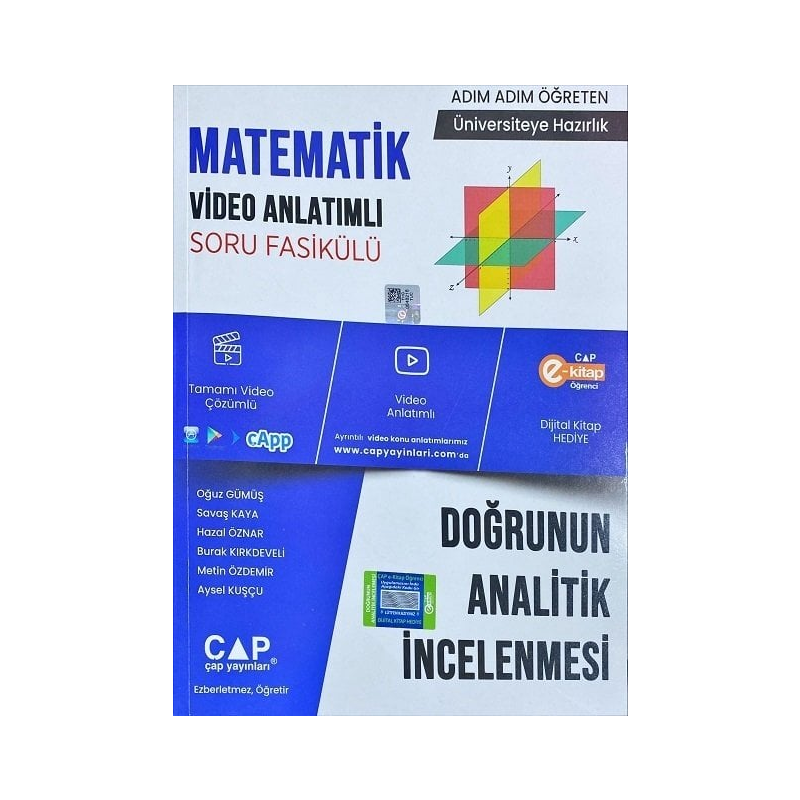 GEOMETRİ VİDEO ANLATIMLI SORU FASİKÜLÜ DOĞRUNUN ANALİTİK İNCELENMESİ