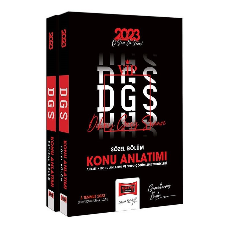 2023 DGS Konu Anlatımı 2 Cilt (Sayısal ve Sözel Bölüm)