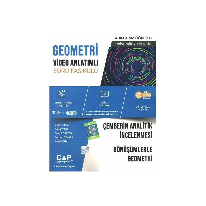 GEOMETRİ VİDEO ANLATIMLI SORU FASİKÜLÜ ÇEMBERİN ANALİTİK İNCELENMESİ - DÖNÜŞÜMLERLE GEOMETRİ