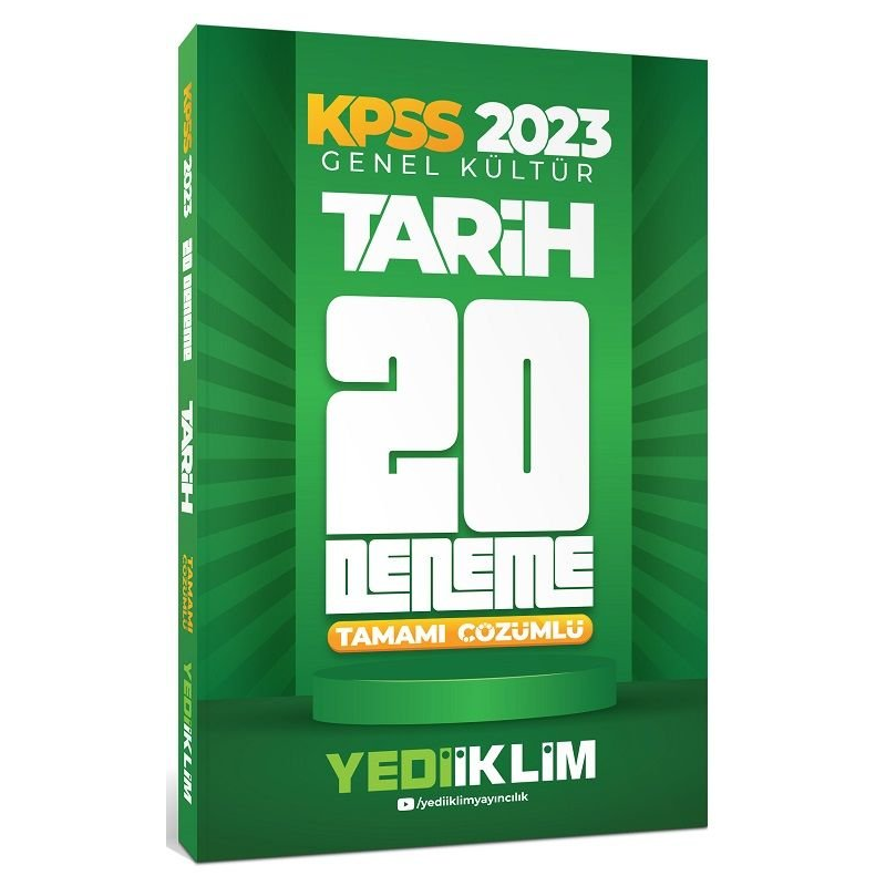 Tarih Tamamı Çözümlü 20 Deneme