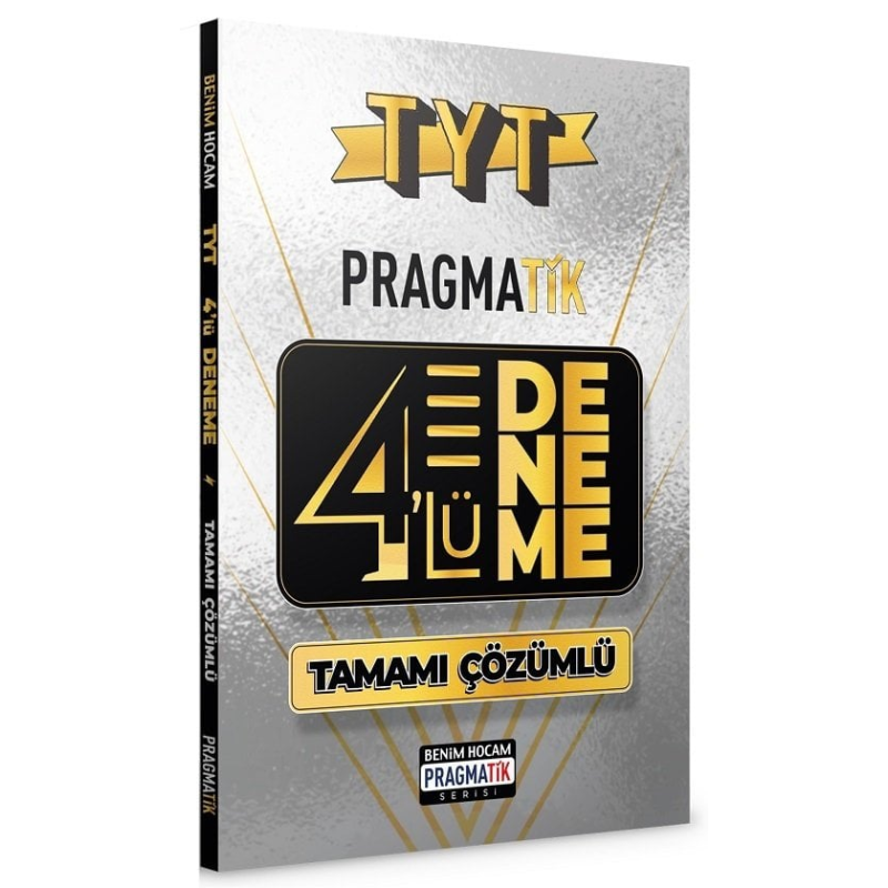 TYT Tamamı Çözümlü 4 Deneme Sınavı Pragmatik Serisi