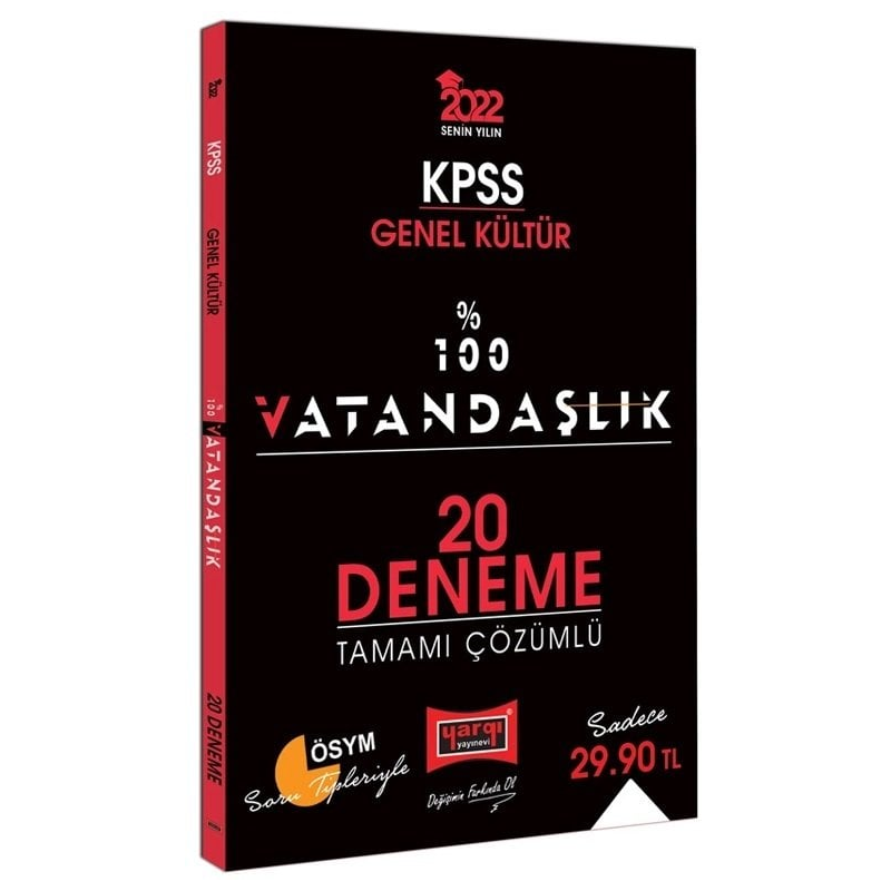 %100 VATANDAŞLIK 20 ÇÖZÜMLÜ DENEME