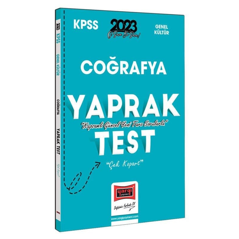 Coğrafya Çek Kopart Yaprak Test