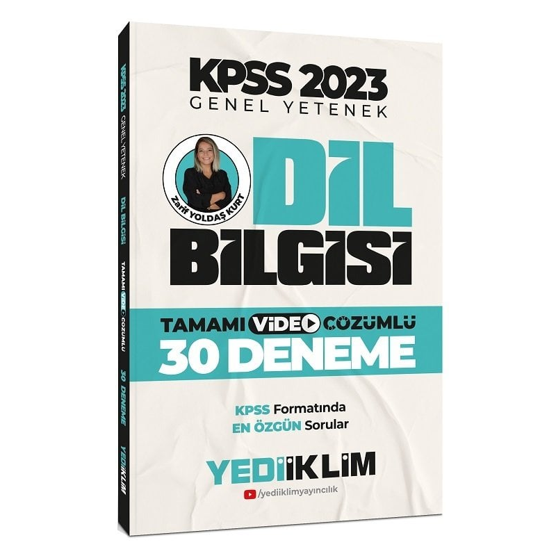KPSS Genel Yetenek Dil Bilgisi Tamamı Video Çözümlü 30 Deneme