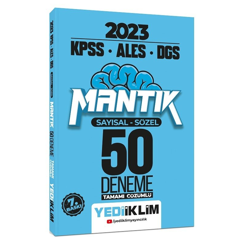 KPSS-ALES-DGS Sayısal Sözel Mantık Tamamı Çözümlü 50 Deneme