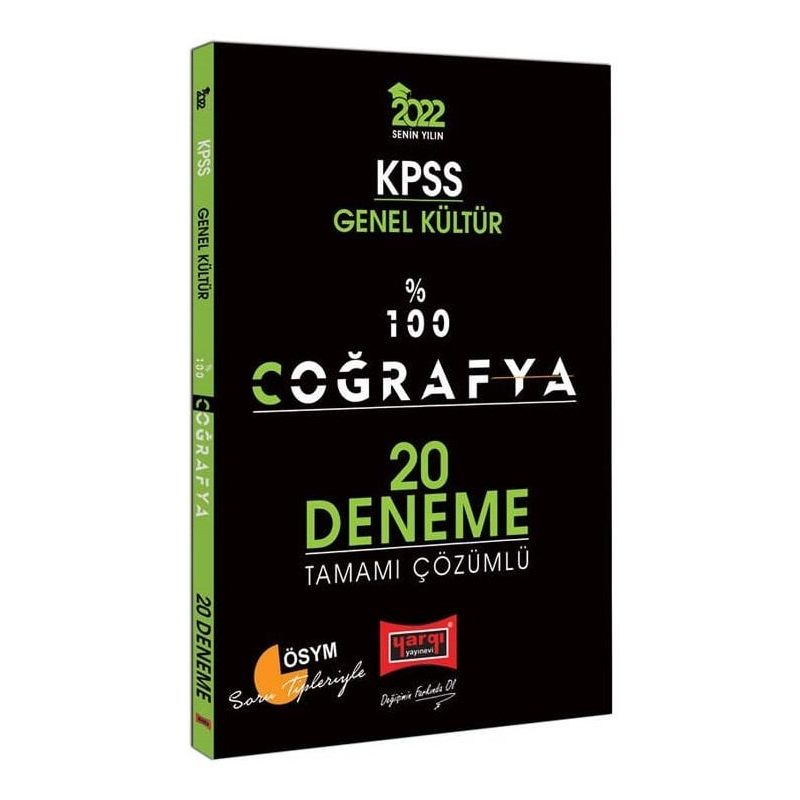 %100 COĞRAFYA 20 ÇÖZÜMLÜ DENEME