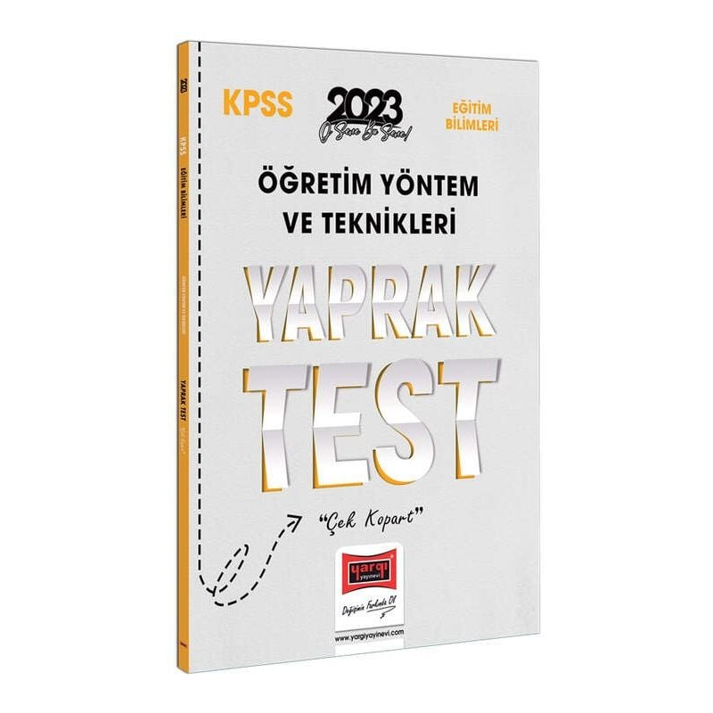 Öğretim Yöntem ve Teknikleri Yaprak Test