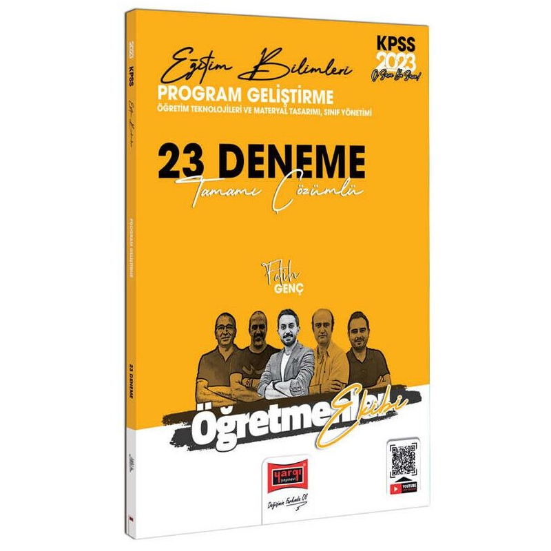 Öğretmenler Ekibi Program Geliştirme (Öğretim Teknolojileri ve Materyal Tasarımı - Sınıf Yönetimi) Tamamı Çözümlü 23 Deneme