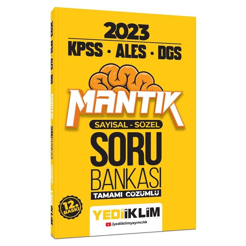 Sayısal Sözel Mantık Tamamı Çözümlü Soru Bankası