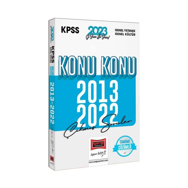 GY GK 2013-2022 Konu Konu Çıkmış Sorular ve Çözümleri