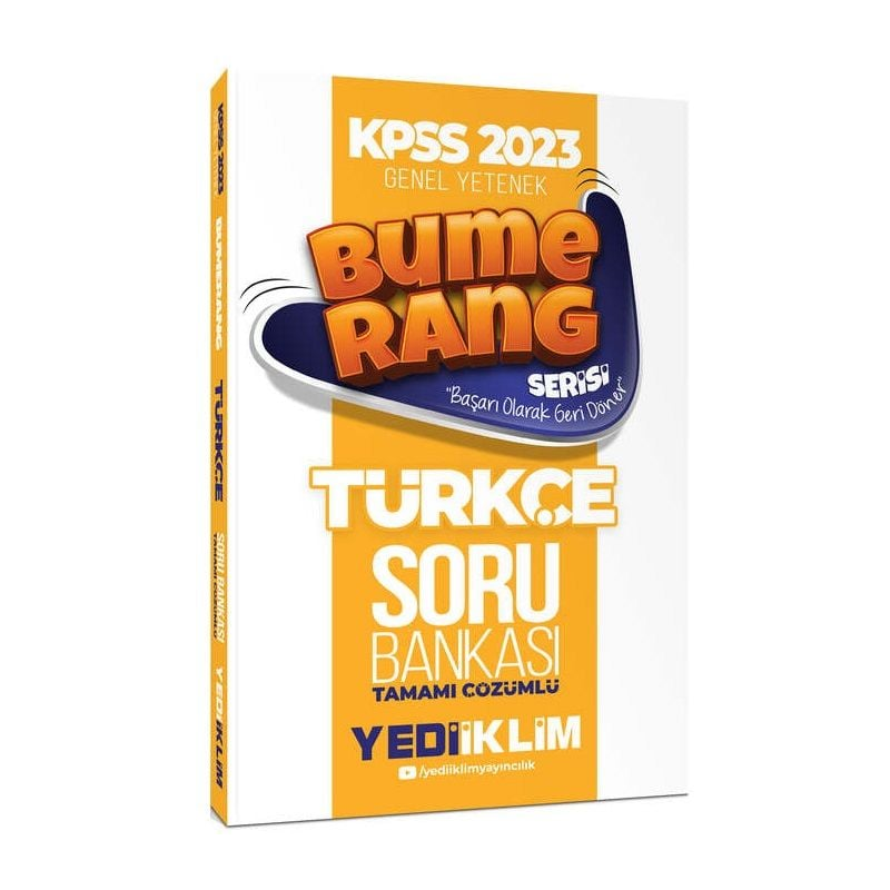 Bumerang Türkçe Tamamı Çözümlü Soru Bankası