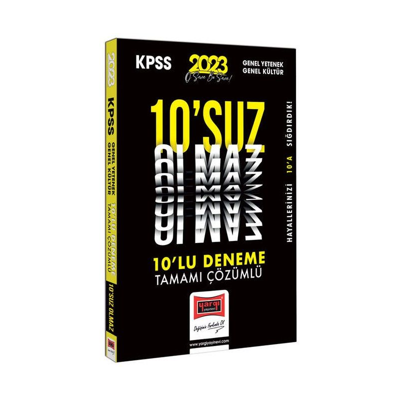 10 suz Olmaz 10 Deneme Çözümlü