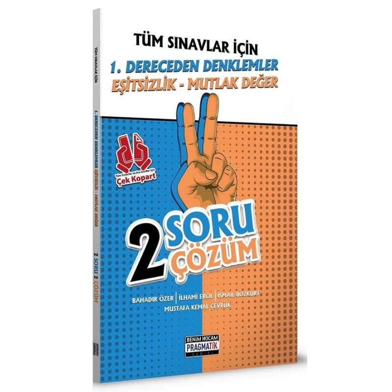 1. DERECEDEN DENKLEMLER EŞİTSİZLİK MUTLAK DEĞER 2 SORU 2 ÇÖZÜM FASİKÜL