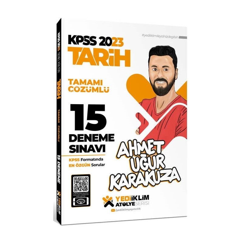 Atölye Serisi Tarih Tamamı Çözümlü 15 Deneme Sınavı