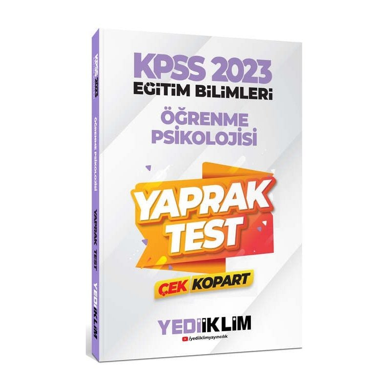 Öğrenme Psikolojisi Çek Kopart Yaprak Test