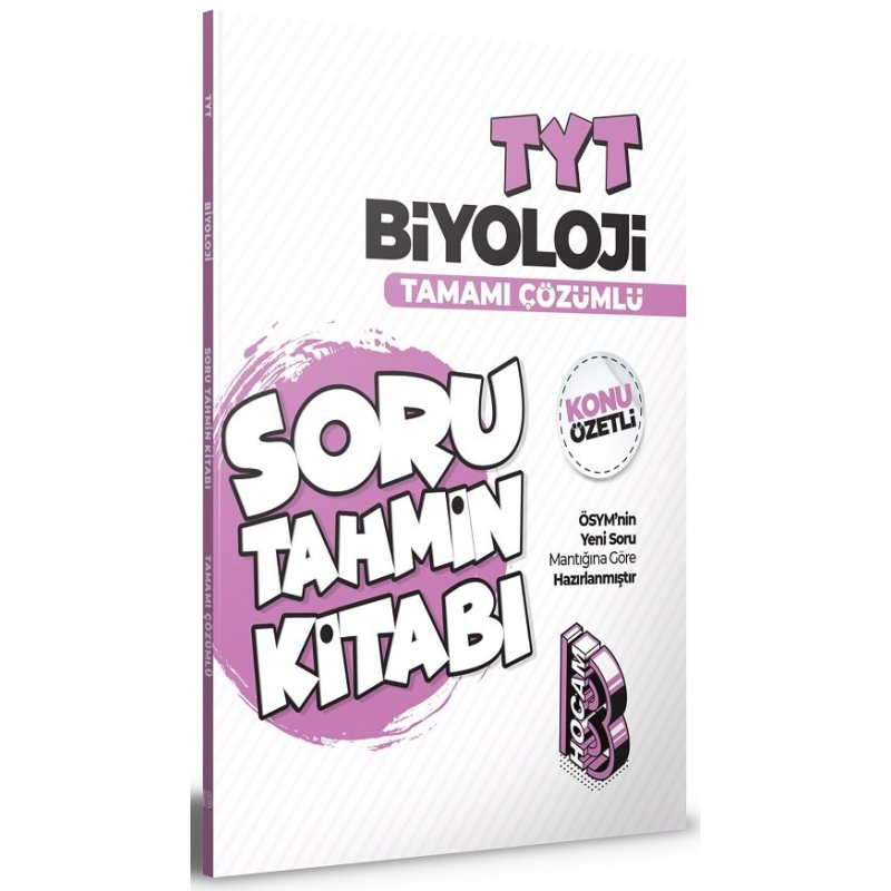 TYT Biyoloji Konu Özetli ve Tamamı Çözümlü Soru Tahmin Kitabı