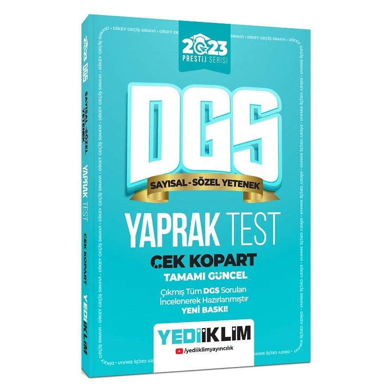 DGS Çek Kopart Yaprak Test