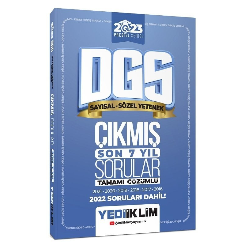 DGS Tamamı Çözümü Son 7 Yıl Çıkmış Sorular (2016-2022)