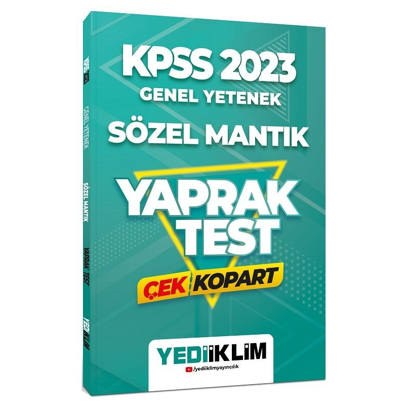 Genel Yetenek Sözel Mantık Çek Kopart Yaprak Test