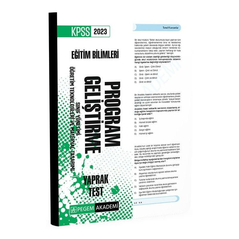 Program Geliştirme Yaprak Test