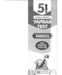 KONU ÖZETLİ TEST İNGİLİZCE