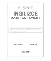 İNGİLİZCE KONU ANLATIMLI