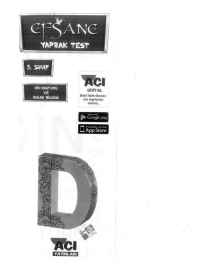 EFSANE DİN KÜLTÜRÜ VE AHLAK BİLGİSİ TEST