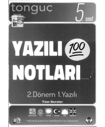 YAZILI NOTLARI 100 2. DÖNEM 1. YAZILI TÜM DERSLER