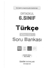 TÜRKÇE KONU ÖZETLİ SORU BANKASI