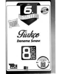 TÜRKÇE DENEME SINAVI 8 ADET