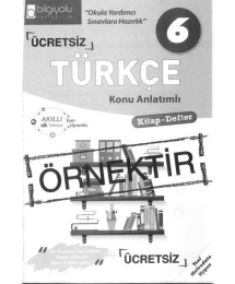 TÜRKÇE KONU ANLATIMLI KİTAP - DEFTER