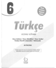 TÜRKÇE KONU KİTABI