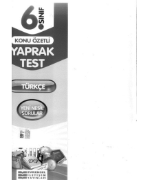 KONU ÖZETLİ YAPRAK TEST TÜRKÇE