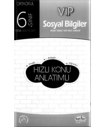 VIP SOSYAL BİLGİLER HIZLI KONU ANLATIMLI