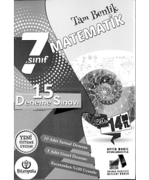 TAM BENLİK MATEMATİK 15 DENEME SINAVI