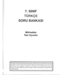 TÜRKÇE SORU BANKASI MÜFREDATA TAM UYUMLU
