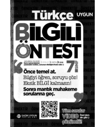 TÜRKÇE BİLGİLİ ÖNTEST