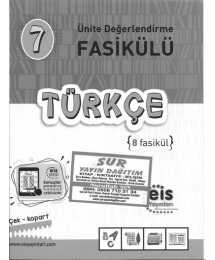 ÜNİTE DEĞERLENDİRME FASİKÜLÜ TÜRKÇE