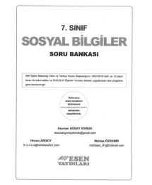 SOSYAL BİLGİLER SORU BANKASI