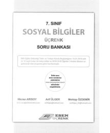 SOSYAL BİLGİLER ÜÇRENK SORU BANKASI