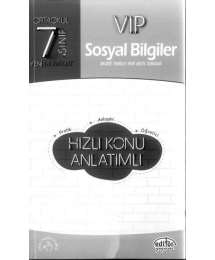 VIP SOSYAL BİLGİLER HIZLI KONU ANLATIMLI