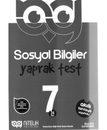 SOSYAL BİLGİLER YAPRAK TEST 24 TEST