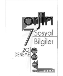 ORJİN SOSYAL BİLGİLER 20 DENEME