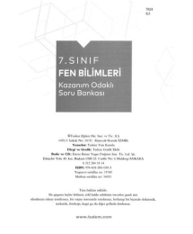 FEN BİLİMLERİ KAZANIM ODAKLI SORU BANKASI