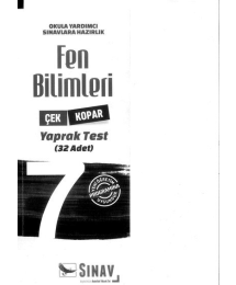 FEN BİLİMLERİ YAPRAK TEST 32 ADET