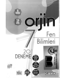 ORJİN FEN BİLİMLERİ 20 DENEME