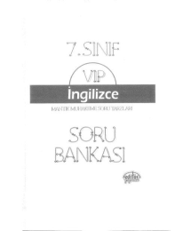 VIP İNGİLİZCE SORU BANKASI